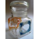 0ranžovo-modrá fľaštička